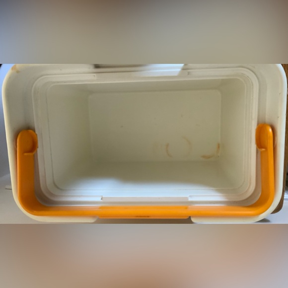 Vintage Bright Yellow 6.5 Qt Thermos L'il Lil SunPacker Beach Pool Cooler 7710 - Picture 7 of 8